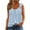 Light Blue, variant on Diufon Women's Tank Tops Casual Sleeveless V Neck Loose Shirts Summer Solid Color Basic Tees Blouse