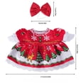 thumbnail image 3 of Christmas Porch Goose Outfit 23 inch Santa Dress with Bow Headpiece Red Holiday Goose Clothes for Front Porch Yard Display Christmas Gift, 3 of 6