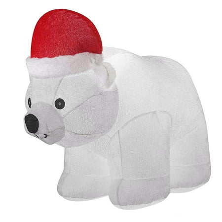 6 5ft Large Airn Inflatable Polar Bear Décor Christmas 6 5ft Large Airn Inflatable Polar Bear Décor Christmas Inflatables Outdoor Holiday Decorations