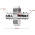 thumbnail image 2 of 1/ 4 Inch Male to 1/ 4 Inch Male Threaded Screw Adapter for Camera / Tripod / Monopod / Ballhead / Light Stand (3 Pieces), 2 of 3