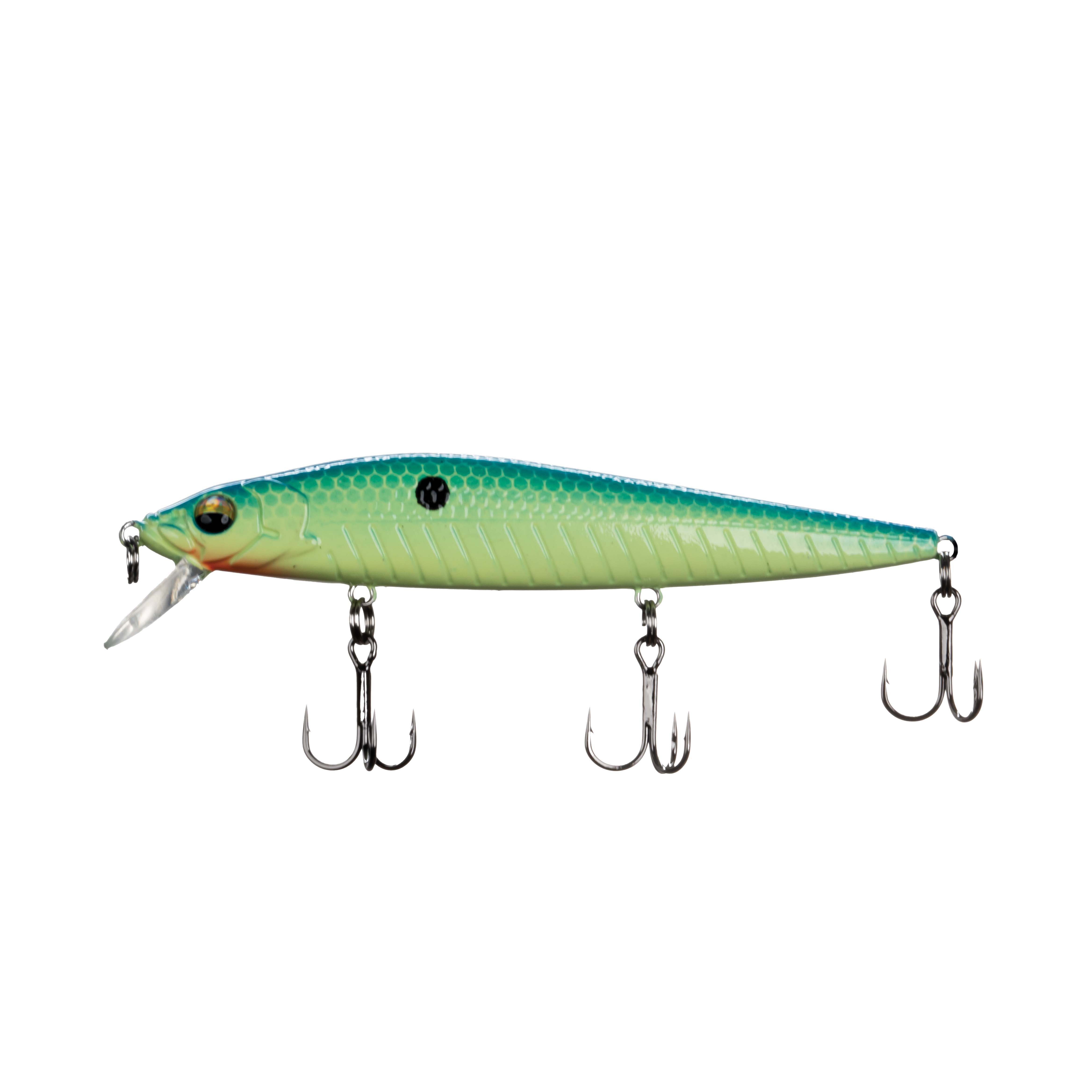 Ozark Trail 4-1/4-Inch Jerkbait, Citrus Shad, Diving Fishing Lure, 6.5-ft Dive Depth