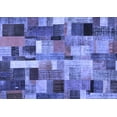 thumbnail image 1 of Ahgly Company Indoor Rectangle Patchwork Blue Transitional Area Rugs, 7' x 9', 1 of 4