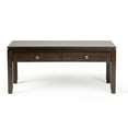 thumbnail image 6 of Simpli Home Cosmopolitan 42 inch Wide Solid Wood Contemporary Coffee Table in Mahogany Brown, 6 of 6