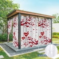 thumbnail image 6 of Outdoor Curtains for Patio Waterproof, Red Valentines Day Outdoor Privacy Panels Grommet, Red Love Heart Tree Vintage Blackout Outside Curtains for Porch/Cabana/Pergola/Gazebo 54"x108", 2 Panels, 6 of 8