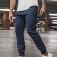 thumbnail image 5 of UTTOASFAY Mens Pants Men's Long Casual Sport Pants Fit Trousers Running Joggers Sweatpants Navy 10(XL), 5 of 7
