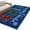 Blue, variant on Navy Blue Christmas Round Area Rug 3 FT, Small Kitchen Bathroom Mat, Xmas Tree Winter Snowflake Washable Indoor Outdoor Throw Runner Carpet Non-Shedding Doormat for Table Shower Sofa Entryway