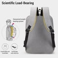 thumbnail image 4 of Conjunto de bolso de negocios para hombre, mochila para portátil de alta capacidad con puerto USB, doble, 4 of 8