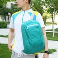 thumbnail image 6 of Hovmgk Back to School Supplies Foldable Backpack Outdoor Skin Bag Portable Sports Daypack Large Capacity Travel Backpack Class Supply List Green, 6 of 9