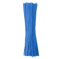 Uxcell 300 Pcs Plastic Twist Ties, 6 Inch Reusable Cable Ties, 0.08 Inch Wide Bag Coated Ties Blue