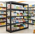 thumbnail image 2 of 48"W Garage Shelving Heavy Duty, 3030 lbs Storage Shelf, 5-Tier Adjustable Shelving Unit Metal Garage Storage Shelves for Basement, Commercial, Warehouse, Industrial, 72"H x 48"W x 24"D, 2 of 6