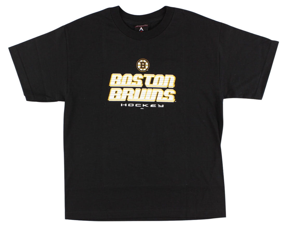 Antigua Boys Boston Bruins NHL Skate T Shirt Black by