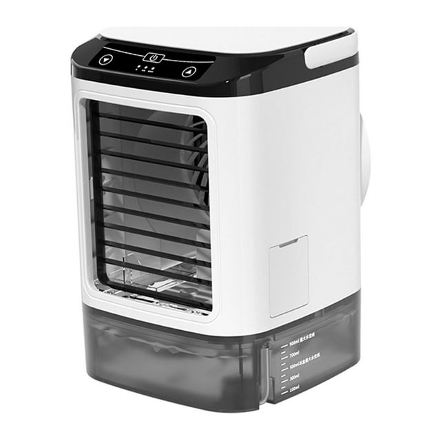 Rongfmy Small Desk Fan USB Rechargeable Desktop Cooling Fan for Desktop Outdoor Dorm Without Ice Box
