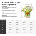thumbnail image 5 of Lsque Avocado Keep Calm print Men's Cuban Collar Short Sleeve Shirt Summer Beachwear Casual Button Down Fashionable Vacation Leisure Shirt-Medium, 5 of 7