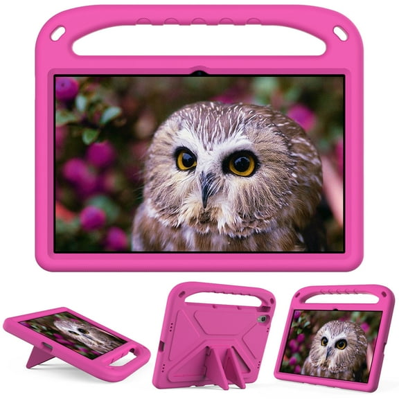Dteck Case for Lenovo Tab P11 (TB-J606F),Kids Friendly Lightweight Case Kids-Durable EVA Shockproof Protective Handle Stand Cover,Rose