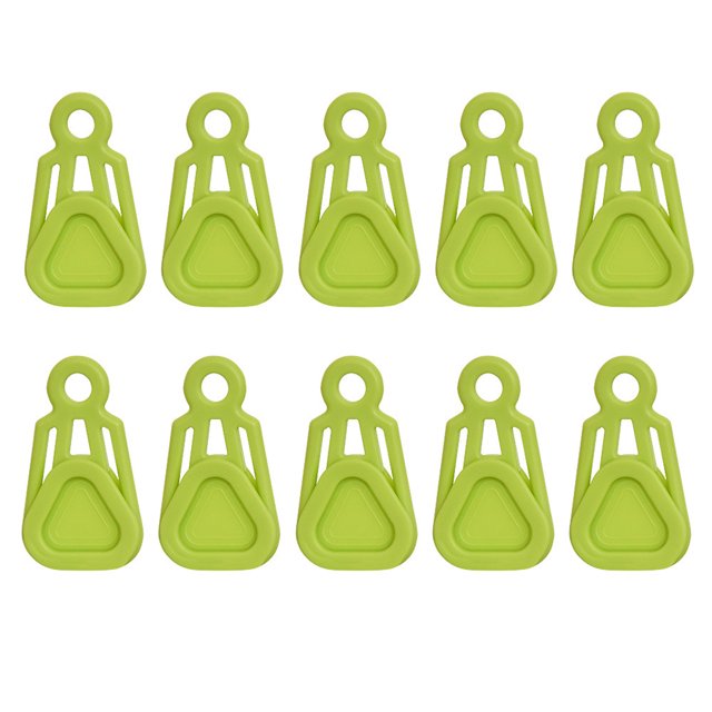 Greeniant 10 piezas Clips de lona Impermeable Urgente Broche con hebilla en Artículos deportivos reutilizables Toldo Accesorios para Type2 NO2