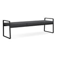 thumbnail image 1 of Gansett Reception Waiting Steel 3-Seat Bench / Black Steel / Dark Gray, 1 of 7