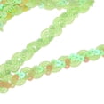 thumbnail image 1 of 11 Yard Sequins Trim Ribbon 0.6 Inch Sequin Gimp Braid Trim Spangle Flat Sequins for Crafts Sewing Clothes Home Party Decoration, Light Green, 1 of 7