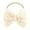 Beige, variant on Toddler Baby Girls Solid Bow Hairband Headwear Nylon Elastic Soft Cute Daily Accessory Baby Girl Headbands,Beige,One Size
