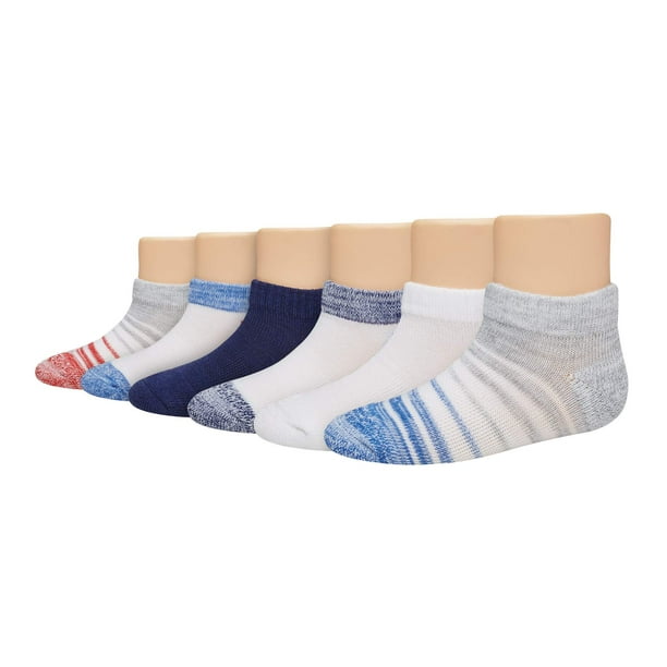 Hanes Hanes Baby Toddler Boy Low Cut Socks, 6pack