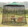 Black Universal Weighted Mosquito Net for 9 Foot Patio Umbrella