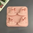 thumbnail image 4 of 1 Mold,Halloween Candy Silicone Halloween Pumpkin Bat Witch Hat Gummy Fondant Baking For Diy Ice Cube Sugar Halloween Cupcake,Baking Cake Ice Tray Chocolate Mold, 4 of 5