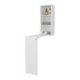 thumbnail image 4 of Space-Saving White Foldable Table with Built-in Shelves for Living & Laundry Rooms, 4 of 12
