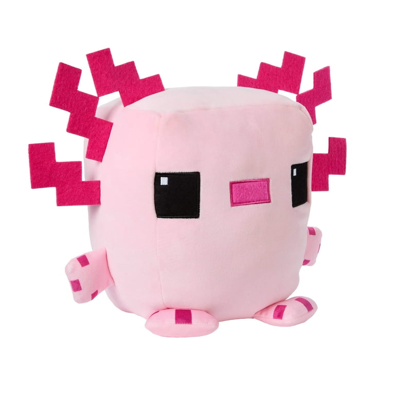 Minecraft Cuutopia Axolotl Plush Toy, 10-inch Collectible Soft