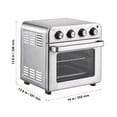 thumbnail image 6 of KFFKFF Multi-Use 18L Air Fryer Oven, 1700W, Stainless Steel, with Accessories Including Grill and Pizza Pan, Gloves, Accommodates 6 Toasts or 12-inch Pizza, Ideal for Home and Commercial Use, 6 of 9
