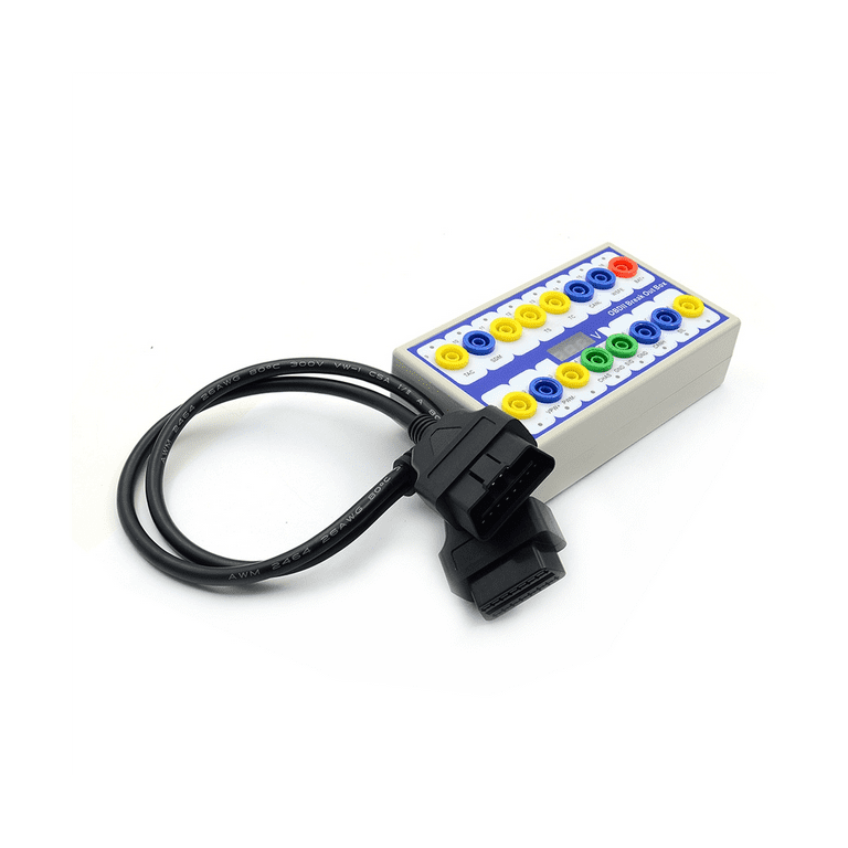  OBD Detector Breakout Box CAN Data Line Signal,Car Fault  Diagnostic Scan Tool White : Automotive