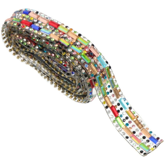 Raindrops  Clear Duct Tape Decoration Glass Rhinestone Band Clothes Trim Decorative Ribbon