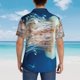 thumbnail image 4 of Balery White Jellyfish Dansing in the Ocean Camisas hawaianas de manga corta para hombre, camisas playeras de corte holgado, camisas de vacaciones con botones,3X-Large, 4 of 7