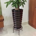 thumbnail image 4 of 1 Pcs Metal Plant Stands for Flower Pot, Heavy Duty Potted Stand Holder, Indoor Outdoor Rustproof Metal Planter Container Round Supports Display Rack for Home & Garden Decor, 4 of 8