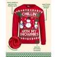 thumbnail image 2 of Quad Seven Boys' Ugly Christmas Sweater - Fleece Novelty Xmas Holiday Party Pullover Sweatshirt (4-18), 2 of 7