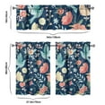 thumbnail image 6 of Kitchen Curtains 36 Inch Short - 3 Panel Set, Vintage Floral Butterfly Bee Botanical Print, Rod Pocket Window Curtain for Farmhouse, Modern Rustic, Spring Summer Decor, Easy Wash, 6 of 6