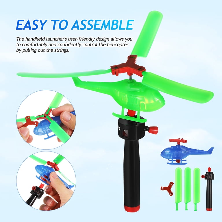 String Helicopter Vintage Pull String Helicopter Toy