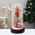 thumbnail image 2 of de Navidad de mesa LED, miniárbol de Navidad con luz, adorno de escritorio, manualidades, de Navidad Artificial de vidrio de resina para Estilo A, 2 of 8