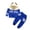 ZZBlue117, variant on JIANJIA Baby Boys Outfit Sets Autumn Winter Color Block Print Crew Neck Long Sleeve T Shirt Pullover Tops With Pants Sportwear