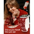 thumbnail image 2 of Wearlizer Christmas Snowflake Engraved Silicone Band Compatible with Apple Watch Band for Women 40mm 38mm 41mm 42mm 44mm 45mm 49mm, Soft Two-Tone Sport Strap for iWatch Series 9 8 7 6 5 4 3 SE Ultra, 2 of 6