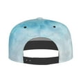 thumbnail image 4 of Adult Unisex Fashion Adjustable Baseball Cap, Blue Dream Texture Hip Hop Flat Brimmed Hat for All Seasons, 4 of 9