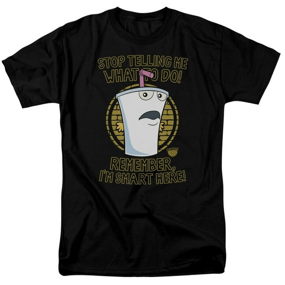 Aqua Teen Hunger Force Stop S/S Adult 18/1 T-Shirt Black