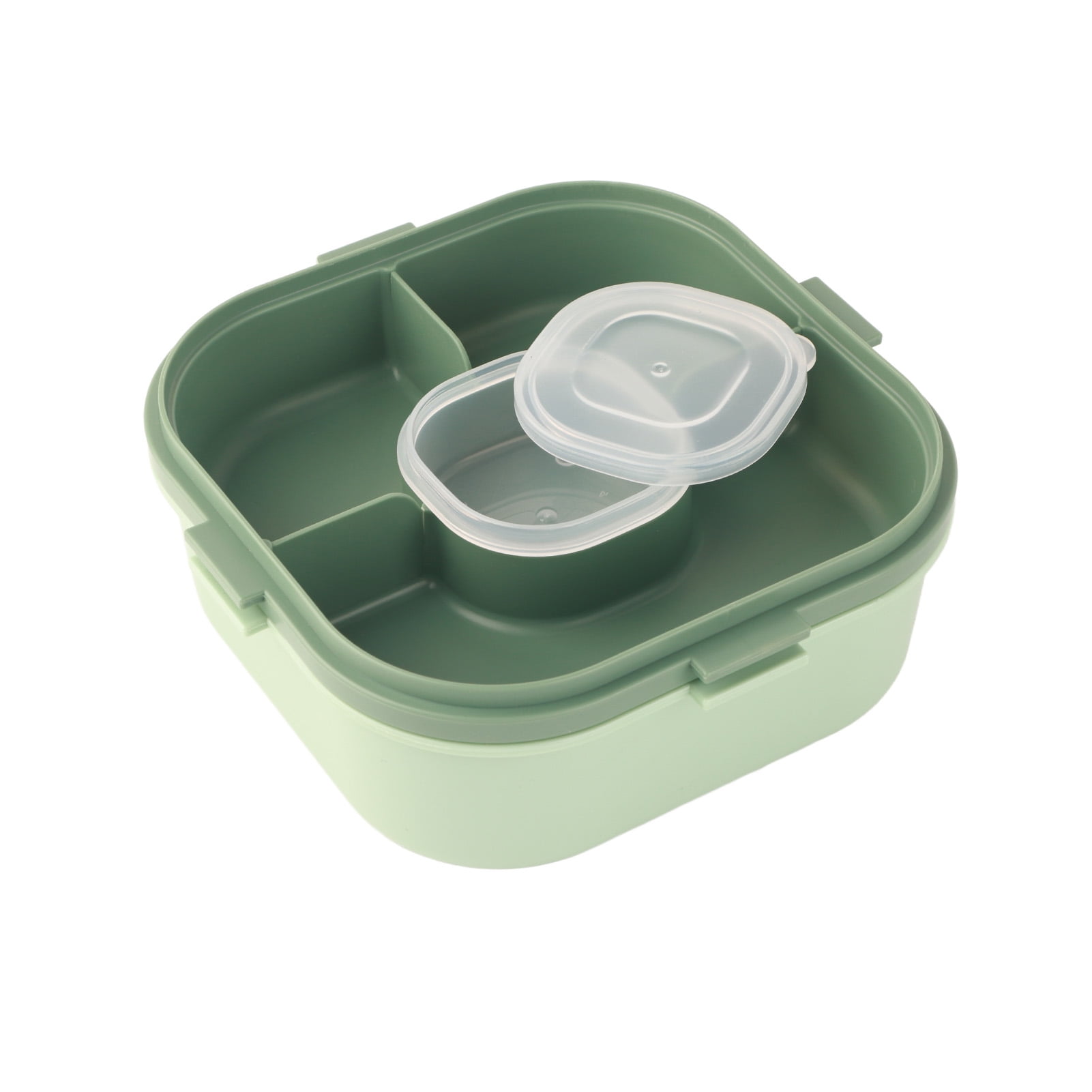 Lunch BoxesIdeal Lunch Container for KidsSnack Lunch Box for Kids and AdultsLunch Box with Compartments and A Dipping Sauce ContainerDishwasher Safe