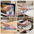 thumbnail image 6 of 2 Pcs Funny Kitchen Towels,Patchwork Pioneer Flower Microfiber Dish Towels,Kitchen Tea Towels,Kitchen Towel Set (18" X 26"), 6 of 7