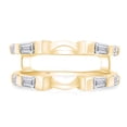 thumbnail image 4 of Baguette & Round White Cubic Zirconia Enhancer Guard Ring 14K Yellow Gold Ring Size - 8.5, 4 of 10