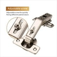 thumbnail image 3 of 2-piece cabinet door hinge, 135 degree curved angle cabinet hinge, pot hinge folding door with pot hinge angle stopper Ø 35mm, kitchen cabinet, 3 of 5