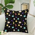 thumbnail image 2 of MKHERT Cute Clouds Moon Planets Stars Pillow Covers Pillowcase Throw Pillows 18x18 inch, 2 of 2