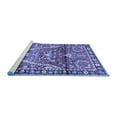 thumbnail image 2 of Ahgly Company Machine Washable Indoor Rectangle Persian Blue Traditional Area Rugs, 8' x 10', 2 of 4