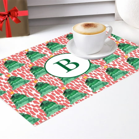 Custom Home Christmas Trees Custom Name Placemat