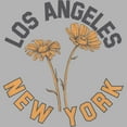 thumbnail image 2 of Junior's Lost Gods Los Angeles New York Daisies Graphic Oversized T-Shirt, 2 of 2