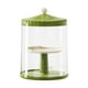 thumbnail image 1 of Vitrina transparente para figuras, expositor de muñecas, vitrina, organizador giratorio de 360 ​​grados verde, 1 of 9
