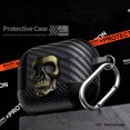 thumbnail image 2 of Fiber Patterns Case for AirPods Pro 2, Rugged Shockproof Cover for Airpods Pro 2nd Generation 2022 with Skull Switch and Carabiner, 2 of 6